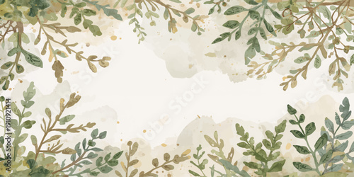 Fresh green grass and leafy branches create a vibrant natural background with lush foliage for an organic summer texture