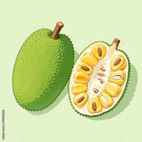 Freshly cut soursop fruit showcasing its juicy interior and vibrant flesh