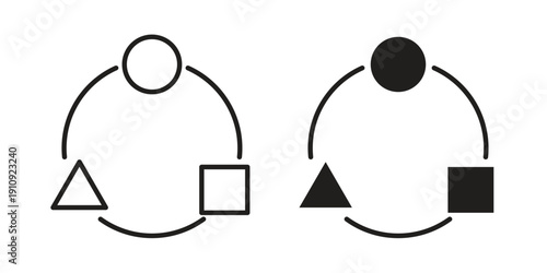 Adaptation icon illustrations. Pack of vector icons for ui ux