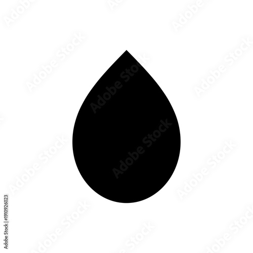 Black drop icon