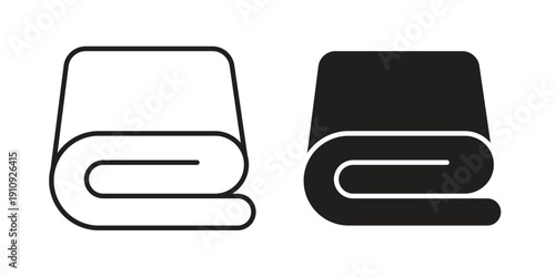 blanket icon illustrations. Pack of vector icons for ui ux