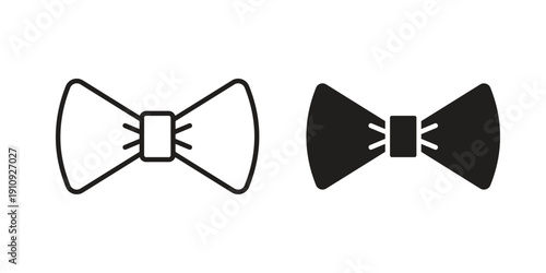 Bow Tie icon illustrations. Pack of vector icons for ui ux