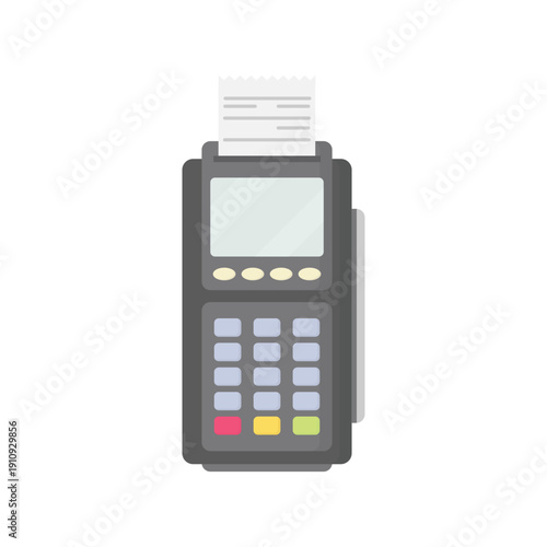 Credit card payment machine vector illustration on a white background