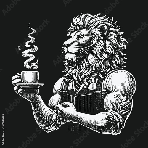 Lion Barista: A Strong Brew and a Stronger Roar.