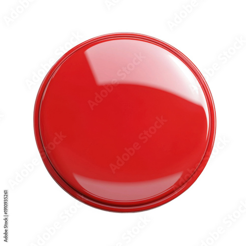 Free Download Red button. Isolated. Blank. 3d illustration. [Transparent Background PNG]. - GFXLoad