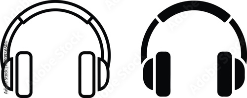 Headphones Icon Set