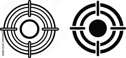 Target Practice Aiming Bulls Eye Symbols