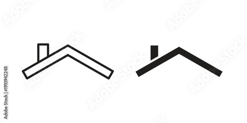 Home roof icon illustrations. Pack of vector icons for ui ux