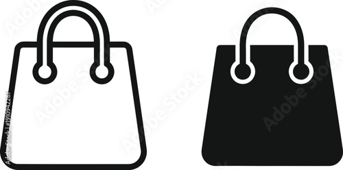 Two Handbag Icons