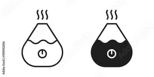 Humidifier icon illustrations. Pack of vector icons for ui ux