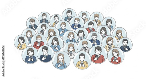 Collection of Cartoon Character Portraits.