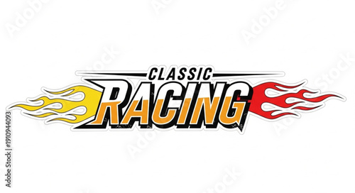 Classic Racing Logo Design Element.