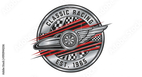 Classic Racing Logo Design Element.