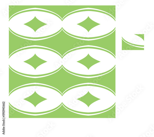 Trama targhe vettoriale, disegno mattonella pezzo per comporre mosaico