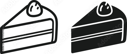 Cake Slice Icon Set