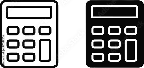 Calculator icons