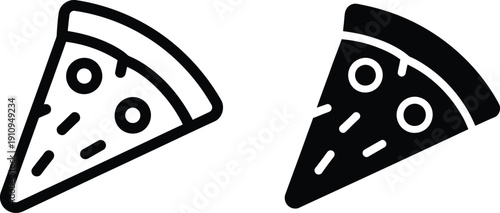 Pizza Slices Icon Set