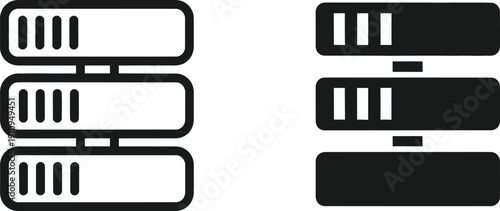 Server and Server Room Icons