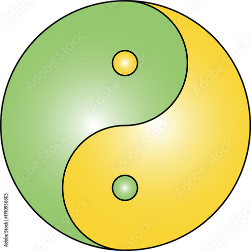 Black and white yin yang symbol representing balance harmony and Taoist philosophy