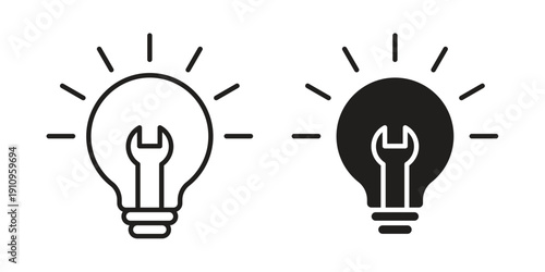 Technique icon illustrations. Pack of vector icons for ui ux