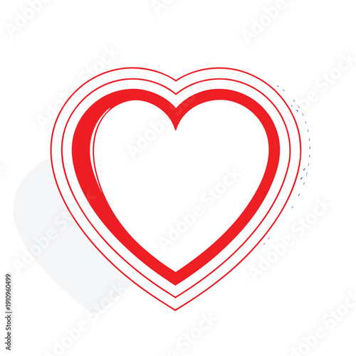 Adobe Heart icon in linear design isolated vector signs. Medicine concept. Medical health care. Love passion concept. Heart shape. Romantic design.Illustrator Artwork