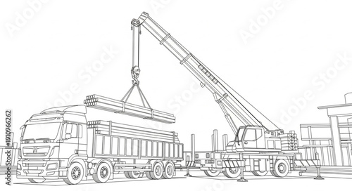 Crane Lifting Dome onto Building.