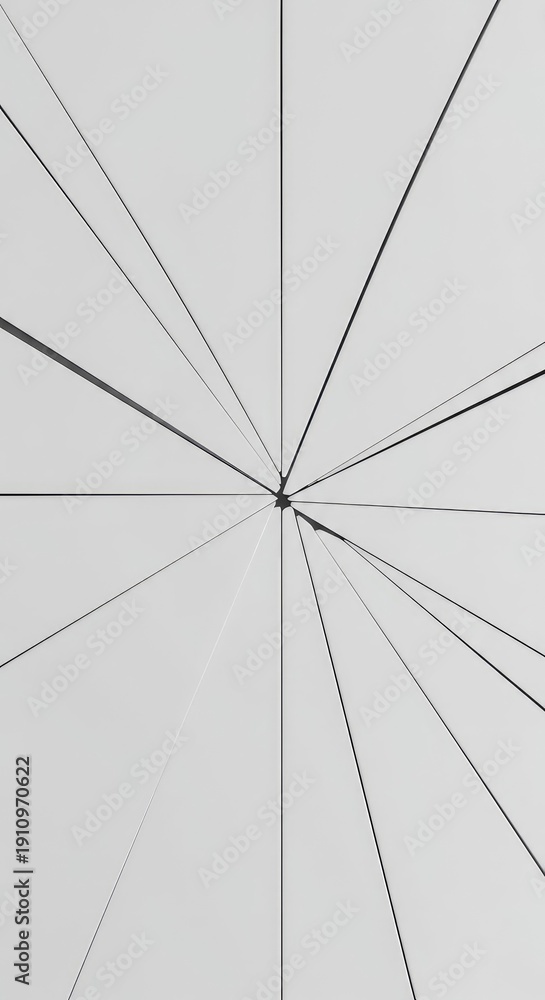 Fototapeta premium Abstract geometric background featuring fragmented white segments suggesting division and separation. Conceptual negative space and fractured emptiness ,clean ,blank ,pieces