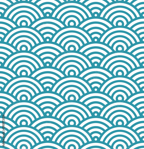 Colorful geometric seamless repetitive vector curvy waves pattern texture background. Vector graphic illustration. Transparent background SVG version.