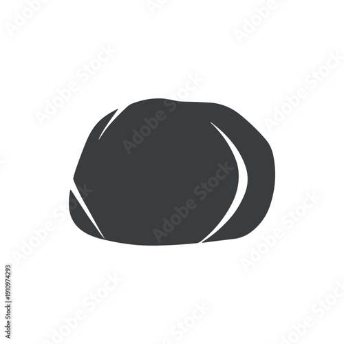 Black Baseball Cap Front View.