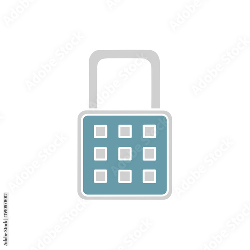 Digital Keypad Lock with Keyhole Design.