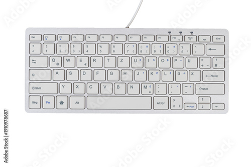 Computertastatur oder Keyboard isoliert als Freisteller über transparentem Hintergrund