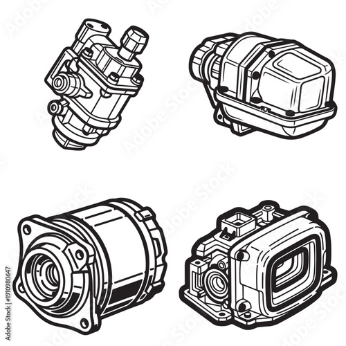 Hydraulic Pump and Pressure Valve Mechanical Component Set