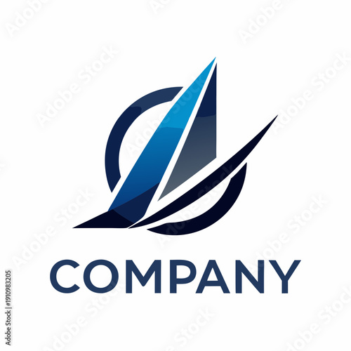 Minimalist type business logo template
