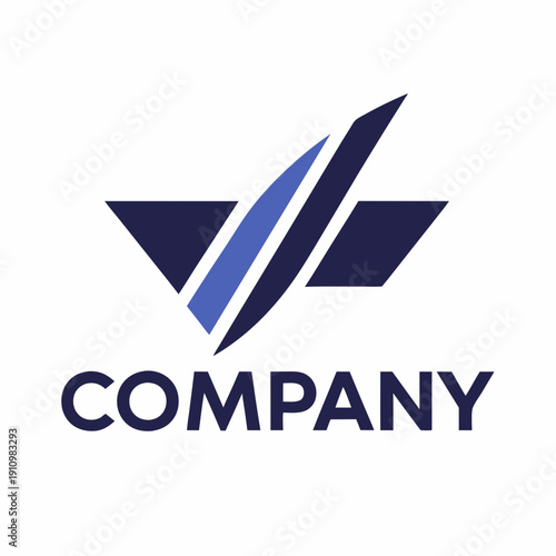 Minimalist type business logo template
