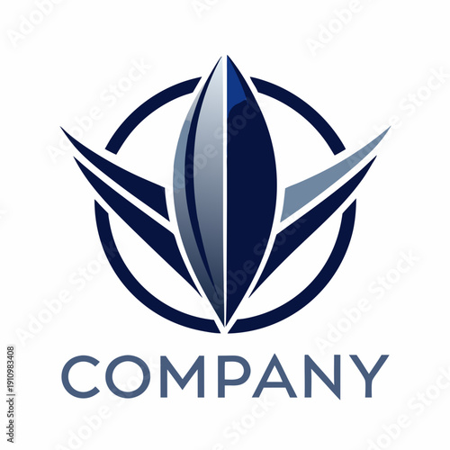 Minimalist type business logo template
