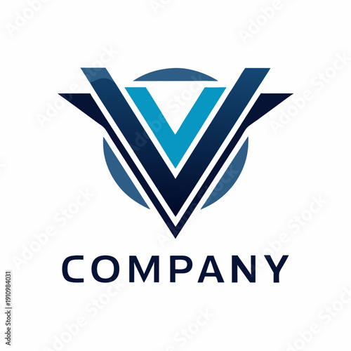 Minimalist type business logo template
