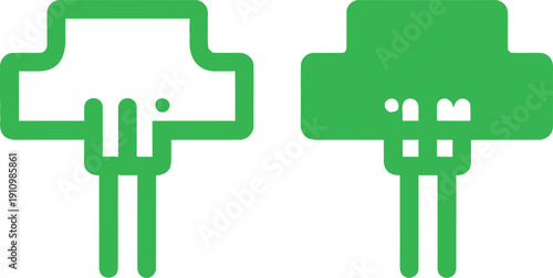 Green Mushroom Icons