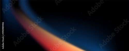 Dark blue orange red grainy texture background abstract vibrant color wave shape black backdrop noisy wide banner header design,vector,Eps10.