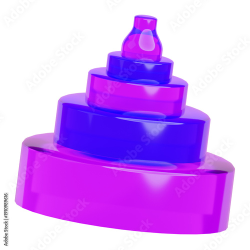 3D Abstract Layer Stack
