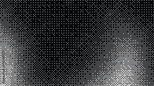 Black and white halftone pattern with gradient effect