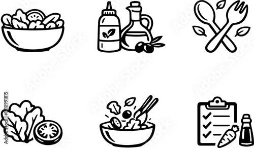 Fresh salad and organic nutrition