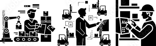 Industrial artificial intelligence managing production process, controlling logistic supply chain
