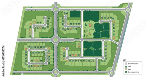Detailed Architectural Map of Buildings.