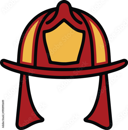 unique Firefighter hat icon
