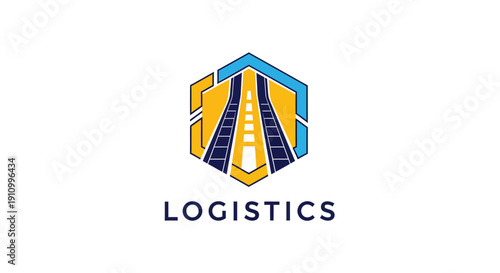 Innovative Logistics Logo Design Depicting Transportation and Efficient Deliveries