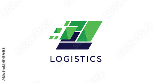 Innovative Digital Logistics Logo Representing Swift Global Transportation Services Online