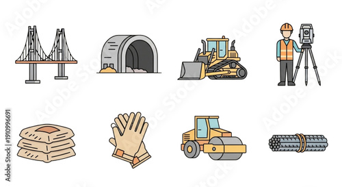 construction equipment set