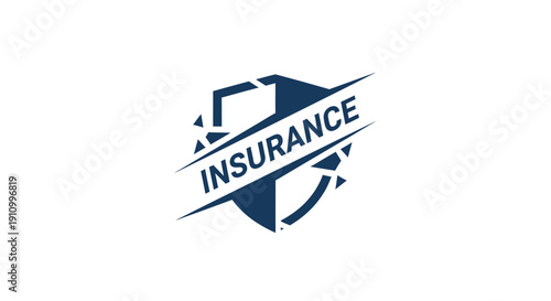 Insurance Shield Design Concept, Security And Protection Graphic For Business Illustration