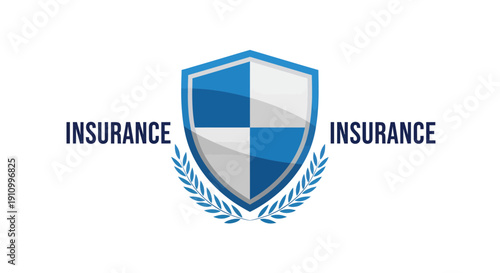 Insurance Shield Emblem Representing Protection, Security, and Peace of Mind for Coverage