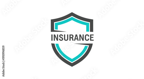 Insurance Shield Emblem Representing Security, Protection and Peace of Mind for All